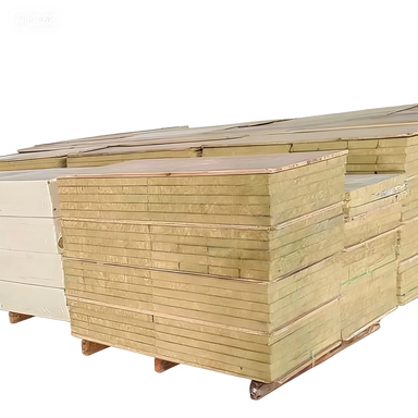 Rock Wool Rigid Insulation Panels with High Moisture Resistance, Compressive Strength ≥80 KPa, and Sound Absorption Coefficient 0.75 - 0.95