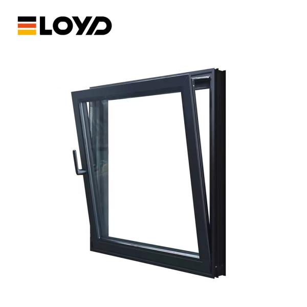 Openable Fixed glass Charcoal Aluminium Tilt And Turn Window For House