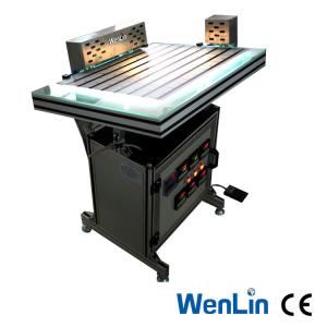 China Manual Plastic Pvc Sheet Welding Machine 3 Heads Welder adjustable Working pressure on sale