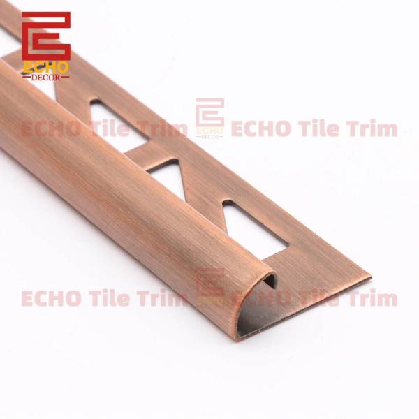 Vintage 1 4 Round Edge Tile Trim Wall Tile Corner Bead Bronze