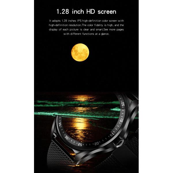 IP67 Waterproof Round Shape Smartwatch Built In Vibration Reminder