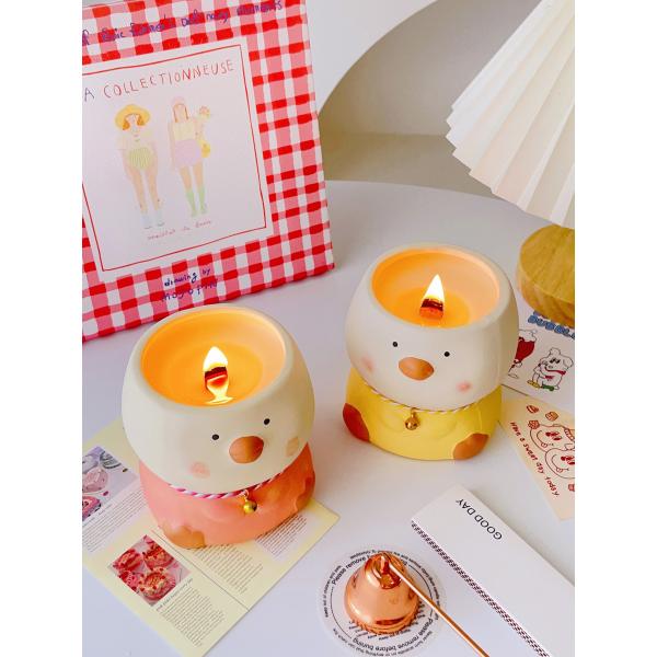 Aromatic Ceramic Candle Holder Elegant Ceramic Candle Jar Decorative