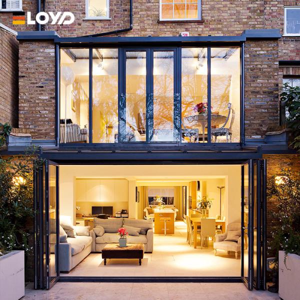 Thermal Break Impact proof Soundproof Commercial Accordion Folding Aluminum