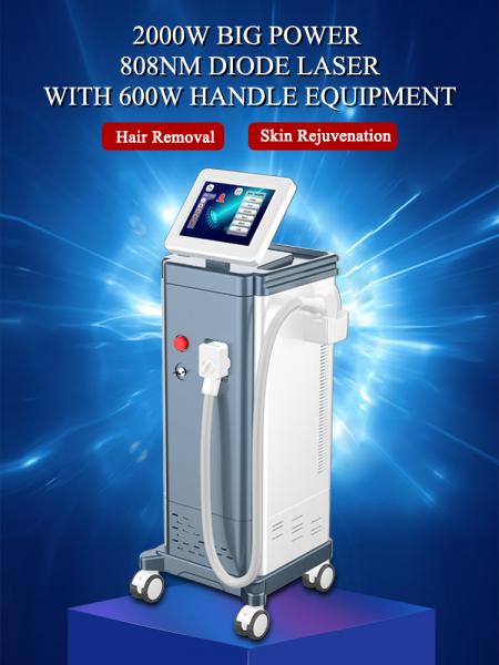 New Arrival 2000W laser price hair removal machine / 808 diode laser hair removal machine LF-648B