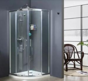 Cheap Quadrant Sliding Glass Shower Enclosure Two Fixed Panels One Door for sale
