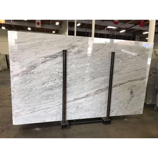 Colonial White Luxury Granite And Quartzsite Stone Slab For Book Matched Background