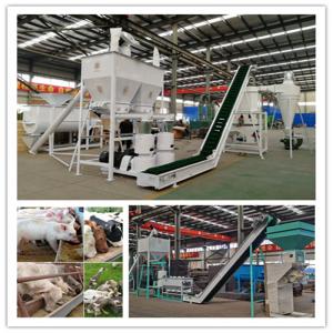 China Moisture Content of Raw Materials ≤20% Pellet Feed Production Line with Performance on sale