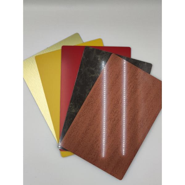 Aluminium Custom ACP Plastic Sheet Solid Color For Partitions