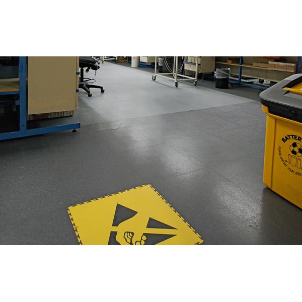 Class Bfl Anti Static Flooring Tiles 6.5mm Textured ESD Interlocking Floor Tiles