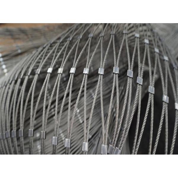 Flexible Stainless Steel Ferrule Rope Mesh Net Zoo Aviary Mesh For Parrot