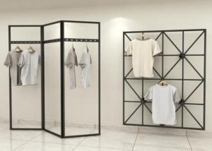 Cheap Fashionable Style Clothing Display Rack / Metal Retail Clothes Display Stands for sale