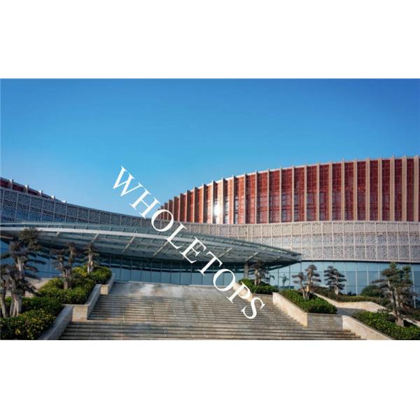 7.0MM Laser Cut Facade Panels / SGS Laser Cut Wall Art Panels For Curtain
