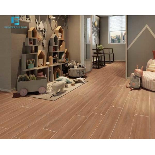 Brown Wooden Plank Look Rustic Glazed Matt Ceramic Tile 200x1200mm