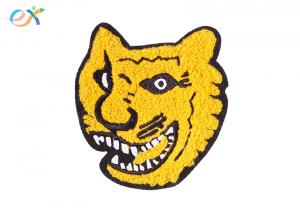 Cheap Tiger Shape Custom Sew On Patches Felt Fabric Chenille Patch For Clothing for sale