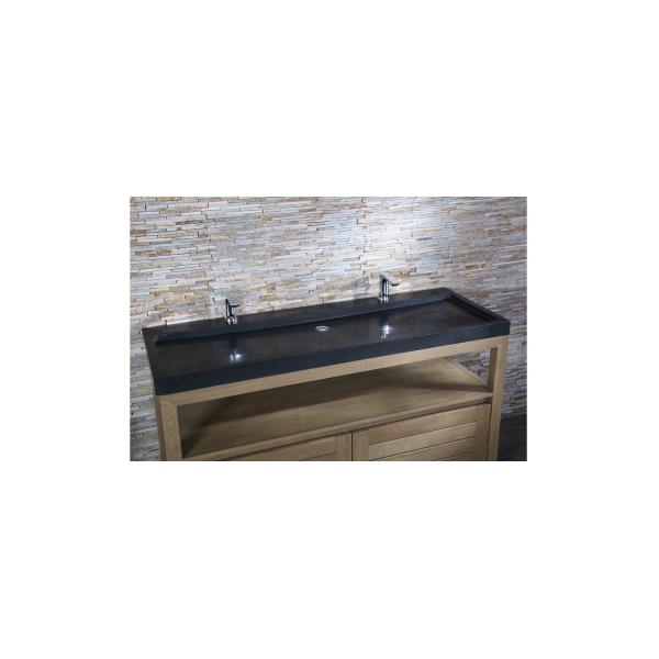 Kitchen  Double Sink Bathroom Vanity , Marble Bathroom Countertops Heat Resistant
