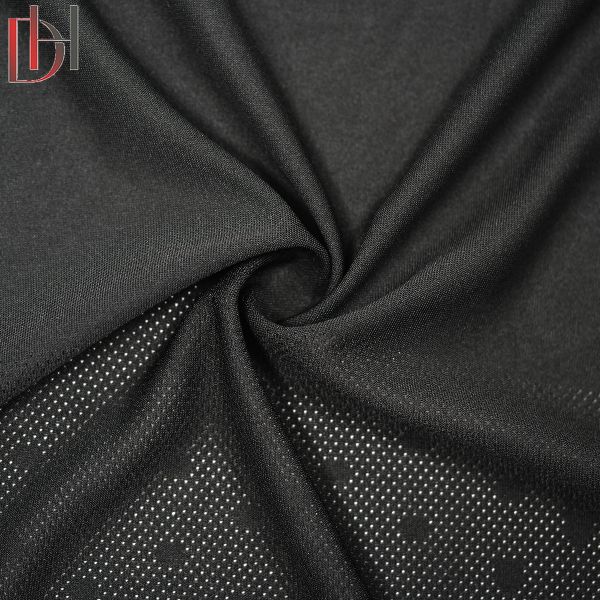 Shirt Anti UV Quick Dry Sporty Jacquard Fabric 100% Polyester Knitted Fabric