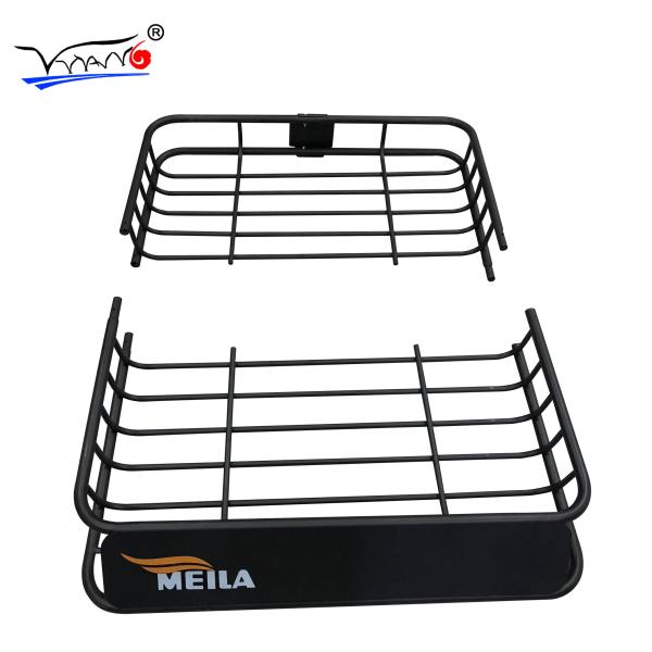 E006 HIGH QUALITY SPLIT TYPE STEEL ROOF BASKET FOR UNIVERSAL BLACK