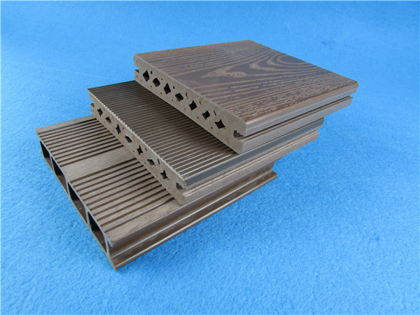 Anti-Mould PVC Composite Wood Decking Flooring Cafe PVC Decking Flooring