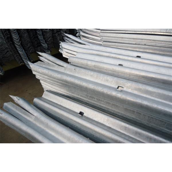 Steel Palisade Fencing Pale 2.4m High 2mm W Triple Point Galvanised