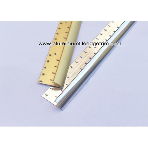 Aluminium Curved Carpet Finishing Trim For Carpet To Ceramic Tile Transition