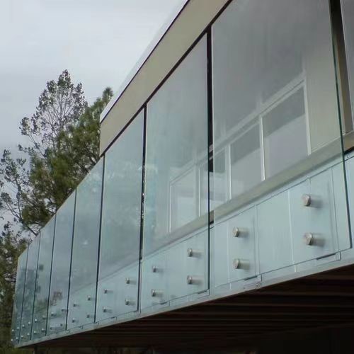 Easy Install Frameless Deck Glass Railing / Outdoor Frameless Glass Balustrade