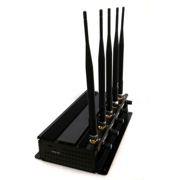 5 Antenna Power Strength Adjustable Mobile phone Jammer GSM/CDMA/DCS/PHS/3G/4G LTE/WiMax