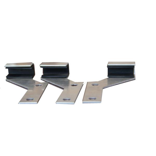 Right / Left Solar Roof Hook Solar Roof Mounting Systems with ECO Friendly 3M Tape / EPDM Foam Rubber