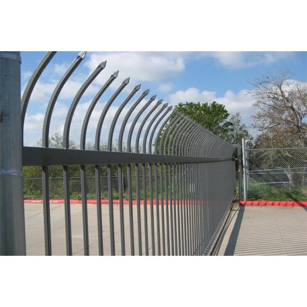 Durable Metal Steel Residential Border Garden Security 6ft Angle Iron Europe Palisade Fence And Gate