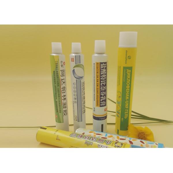 Pure Collapsible Aluminium Tubes , Medicine Ointment  20g Tube Laminate