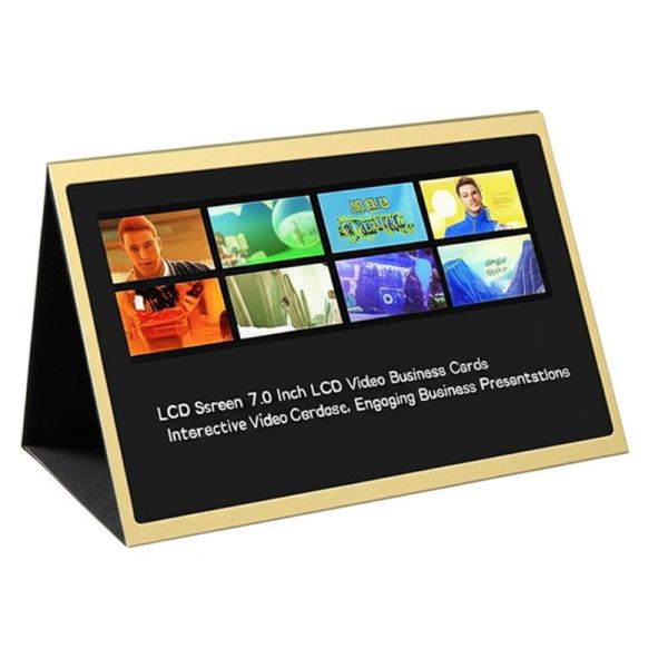 7.0 Inch LCD Video Business Card with Interactive Video Playback Multiple Charging Times for Business & Advertising