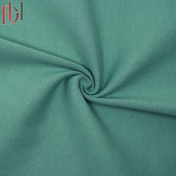 95% Cotton 5% Spandex Fabric 280gsm Eco Friendly Tricot Knitted Fabric
