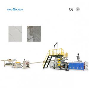 Cheap PVC Marble Sheet Unmanned PLC Control Plastic Production Line Extruder Making Machine for sale