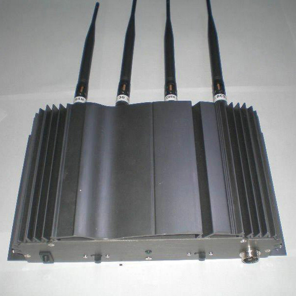 4 Antenna High Power Mobile Phone 3G/GSM Signal Jammer AC Power Home Office Signal Blocker