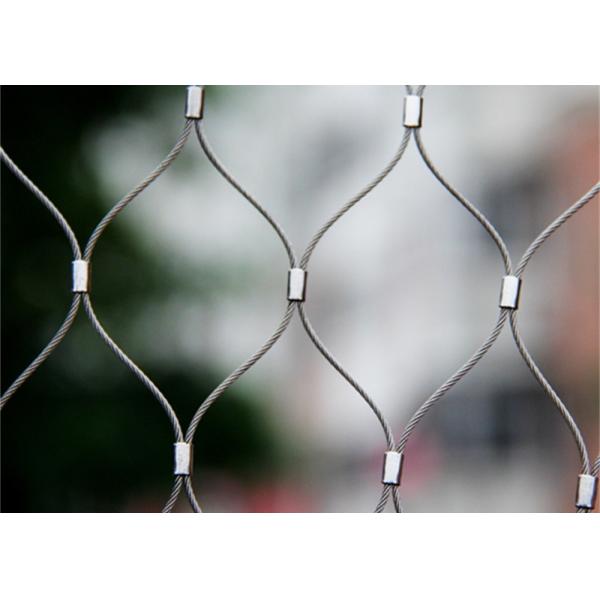 SS316 30mm*30mm Wire Rope Mesh Manufacturer For Avairy Zoo Mesh