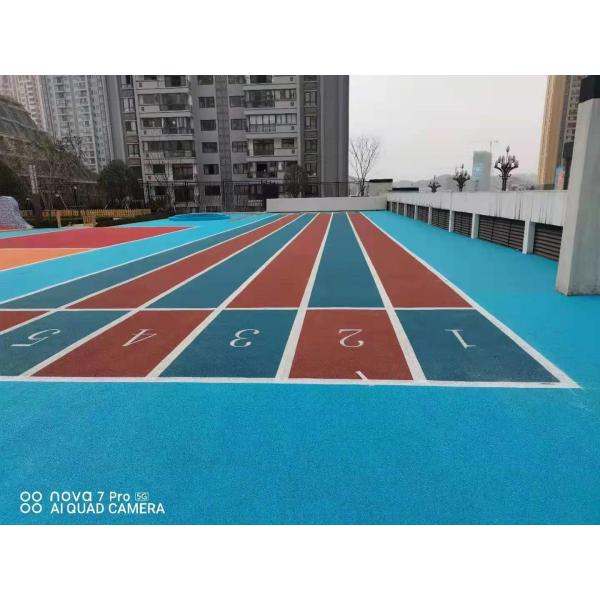 Synthetic Rubber Running Track Easy Installation Excellent Slip Resistance UV Resistance