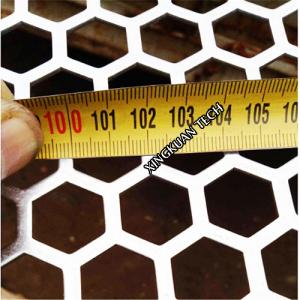 Cheap Hexagonal Perforated Wire Mesh , Honeycomb Mesh Sheet Aluminum Iron SS Material for sale