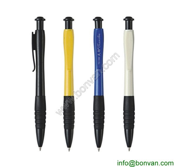 plastic ball pen,click promotional pen,rubber plastic ballpoint pen