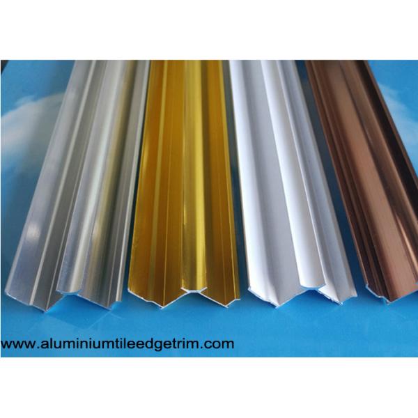 Anodized Aluminium Tile Edge Trim / Cladding Trim For Integrated Wallboard