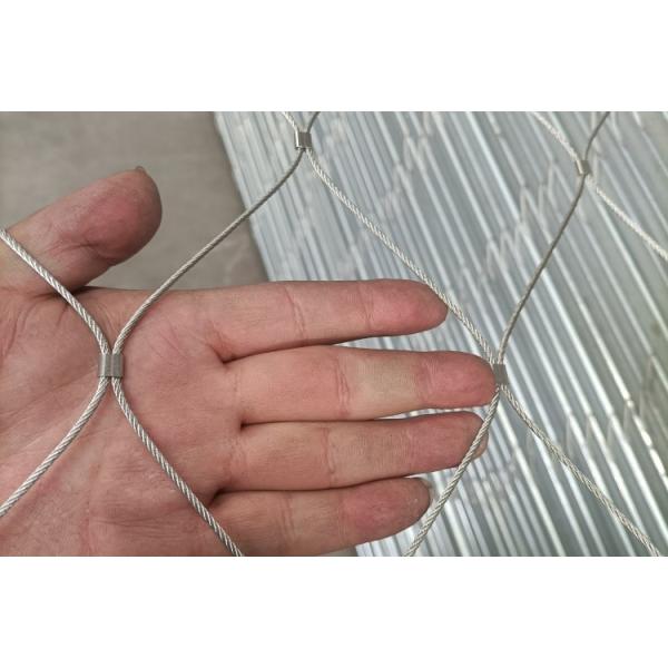 AISI316 Anti Rust Zoo Enclosure Mesh 3.0mm Wire Stainless Steel Rope Net