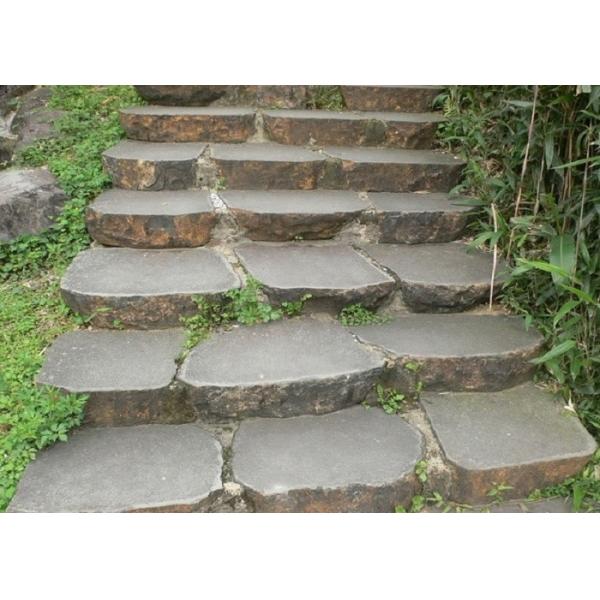 Garden Natural Paving Stones Hard Cobble Basalt Stone Construction