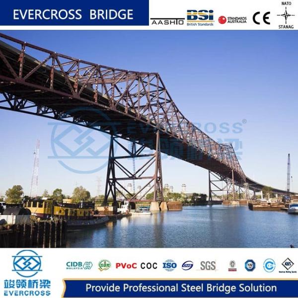 ASTM Truss Steel Bridge Flexible Design Railway Railroad Truss Bridge