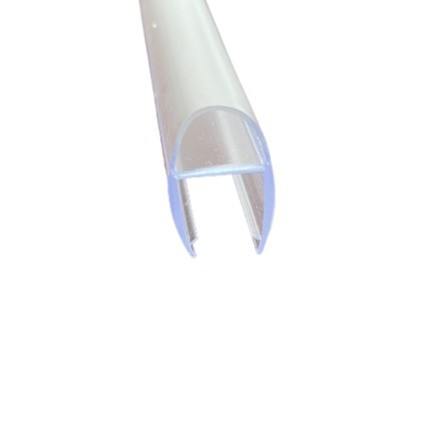 Customized Shape Shower Door Waterproof Strips with Transparent U Channel Design