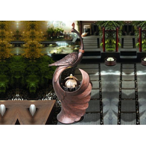 103cm Peacock Lighted Animal Outdoor Water Fountains