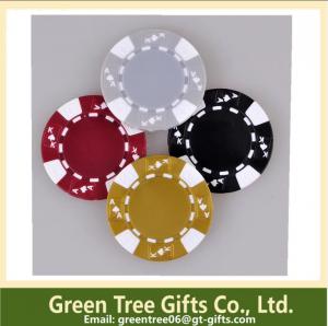 Cheap 3-tone Poker Chips,crown poker chip custom aluminium poker chip set casino clay pokerchips for sale