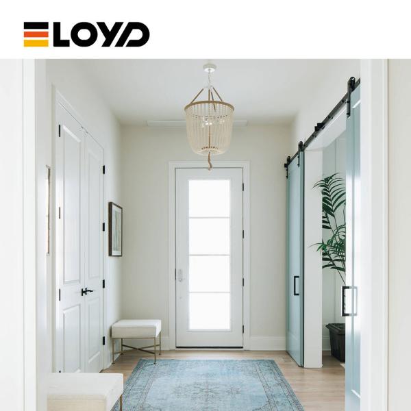 French Balcony Aluminium Door Entry Awning Glass Panel Contemporary