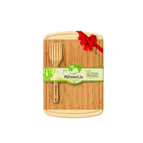 Bamboo 3 Piece Cutting Board Antimicrobial , Large Wooden Chopping Block