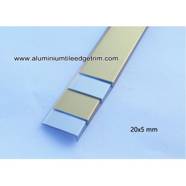 Aluminium Angle Floor Tile Edge Trim For Floor Splint / Brace ML20mm x 5mm