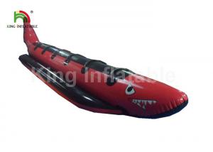 China Red Shark Inflatable Fly Fishing Boats , Airtight System 6 Man PVC Blow Up Raft on sale