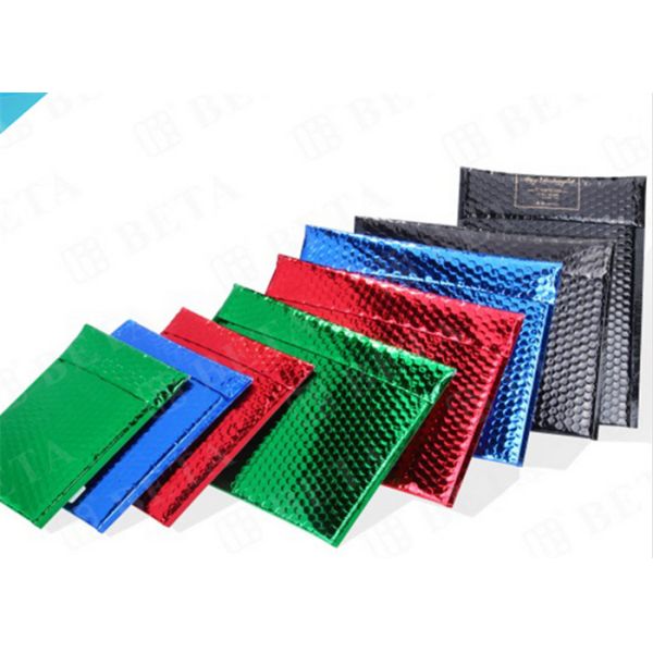 Lightweight Shipping Metallic Bubble Mailers , Coloured Bubble Wrap Envelopes