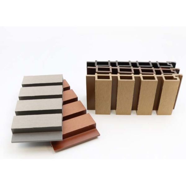 High Glossy Luxury Exterior WPC Wall Panel Outdoor Wall Panel Waterproof Co Extrusion